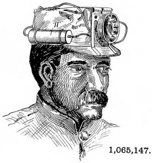 patent 1065147 Miners Lamp