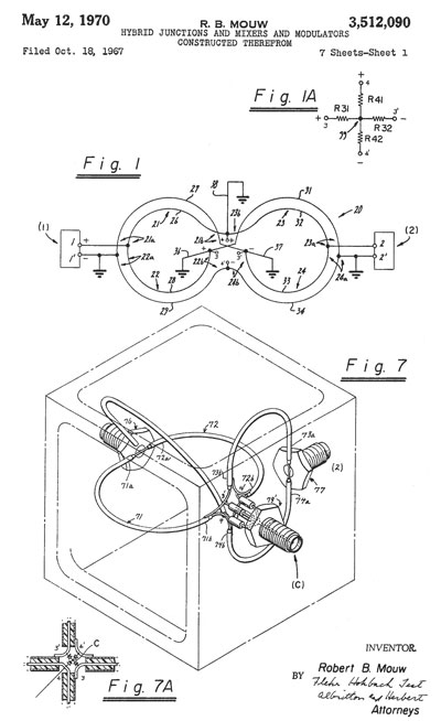 3512090 5 /1970
HYBRID JUNCTIONS AND MIXERS AND MODULATORS CONSTRUCTED
THEREFROM
