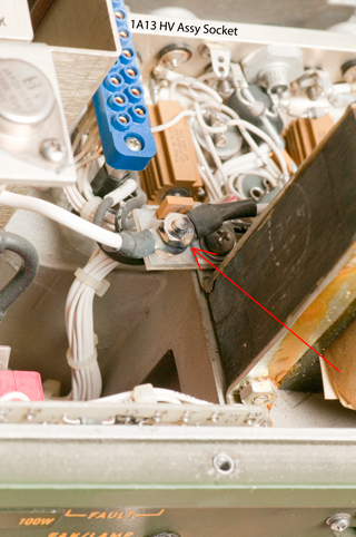 Am-6545
                  Zapped nut and 1A13 Module removed