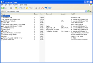 WIN XP Add LAN
                  Printer