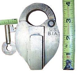 laymaker Bureau of Industrial Alcohol
                      (B.I.A.) Seal Padlock