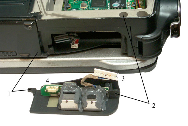 CF-28 Toughbook Hidden mini PCMCIA
              slot