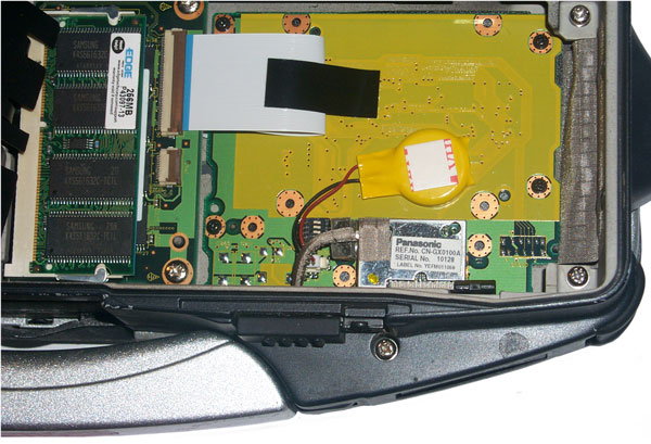 CF-28S Toughbook under Battery