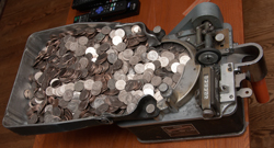 Downey-Johnson
                      Model 20-PH Johnson Fare Box Co Manual Coin
                      Counter