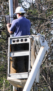 at&t DSL
                  line check on local pole