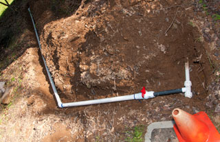 Mains wate
                      pressure hose bib - prior to house pressure
                      regulator