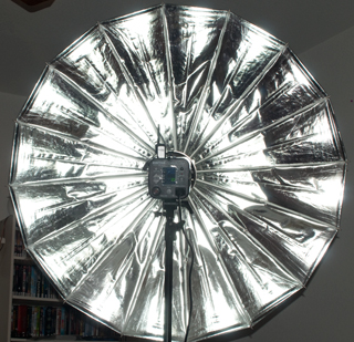 Einstien E640 +
                      54" Parabolic Light Modifier (PLM) Glossy
                      Unbrella