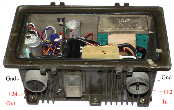 EMCU-116 12 to 24 Volt Inverter Bottom Inside