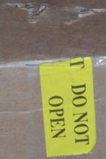 Enco #2 DO NOT
OPEN sticker