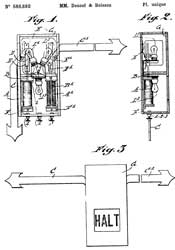 Trafficator -
                      FR586880 Indicateur de direction à commande
                      électrique pour automobiles et autres véhicules,
                      Gustave-Pierre Deneef, Maurice-Jules-Abel Boisson,
                      1925-04-04, -