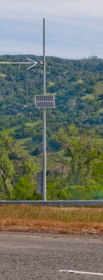 FasTrak Vehicle ID Transponder Highway roadside
                  Interrogator