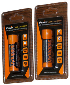 Fenix18650 USB
Batteries