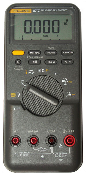 Fluke 87V
                Front