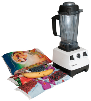 Vitamix 5200
                Substitute Frozen Fruit for Ice