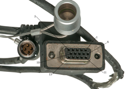 Quick Disconnect GPS Cable Plug
                            988-7043-002 NSN 5995-01-549-8451