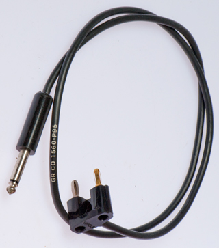 GR 1/4"
                  Phone Plug to Dual Banana Plug Cable