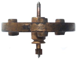 Toy Engine Flywheel
            edge view w/o Com parts