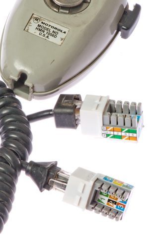 Motorola HMN
                    1056D Microphone Cable 6P6C - 8P8C