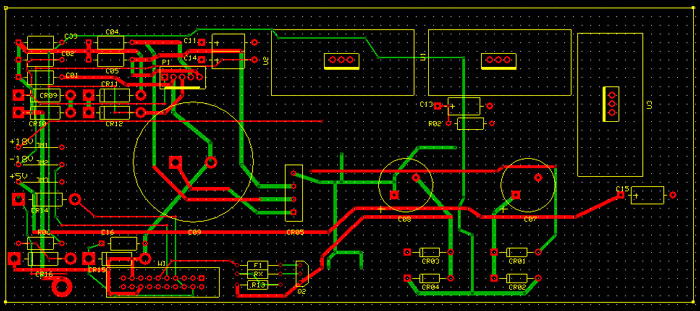 HP
                    3458A A4 Inguard power Supply layout 03458-66504