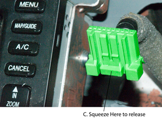 2000 Honda
                  Oddyssey Radio Removing Center Dash Panel Connectors