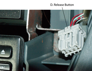 2000 Honda
                  Oddyssey Radio Removing Center Dash Panel Connectors