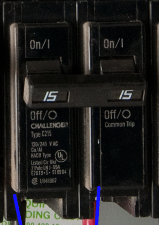 Existing Dual 20A Oven Breakers