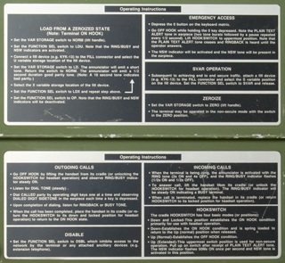 KY-68 Secure
Field Phone Instructions