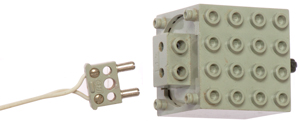 Older Lego DC
                    Motor with 2 prong electrical connector