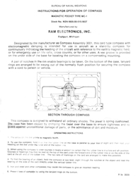 Compass
                      Magnetic, Card, Pocket, Type MC-1 NSN:
                      6605-00-515-5637