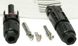 MC4 terminals
                        use the same crimp tool as the 45 Amp Power
                        Pole.