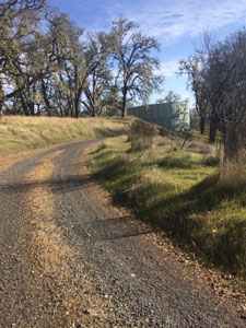 Water tank on
                      hill