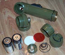 Army Angle
Head Flashlight MX-991/U Exploded