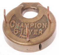 Lever
                      Pancake Padlock Champion 6-Lever