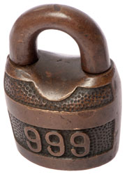 Miller
                      Norwegian or Scandinavian 999 Padlock