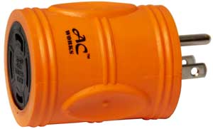 NEMA 5-15P
                  to L14-30R adapter