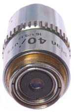 Not
enough padding on microscope objective when shipping