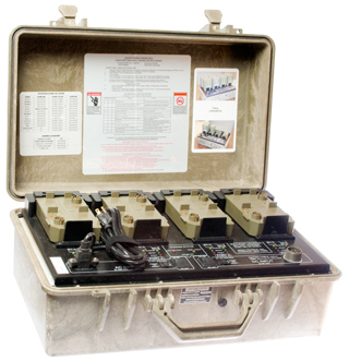 PP-8498/U Soldier
          Portable Charger (SPC) Multi-Port Universal Battery Charger