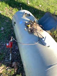 Propane Tank with Otodata wireless level system