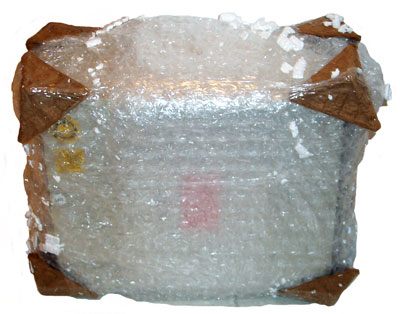 RCS-5B bubble
                wrap, corners reinforced & peanuts