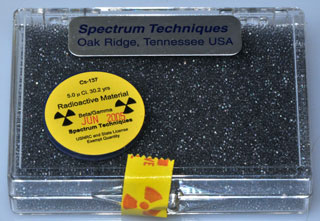 CS-137 Radioactive
                  Isotope sample