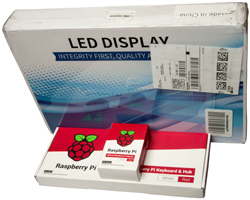 Pi
                        Keyboard & Mouse & Johnwell 15.6"
                        Monitor