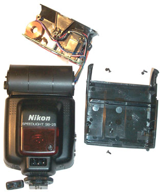 Nikon SB-25 Strobe Flash Dissembley