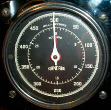 Standard
                  Electric Time Co. S-1-24 Stop Clock dial