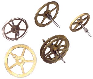 Self Winding Clock
Gears after 3rd cleaning