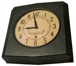 Black Western
Union, Naval Observatory Time Self Winding Clock
Company