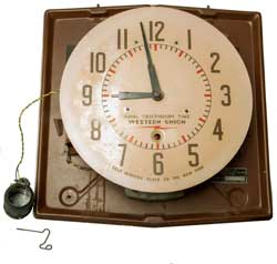 Black Western
Union, Naval Observatory Time Self Winding Clock
Company