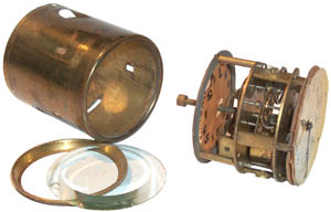 Shadow Clock out of
                  it's case