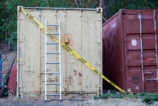 Moving
                  Shipping Container w/ Strap Winch - Double