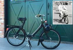 Solex
                    motorbike ridden by Steve McQueen in the movie Le
                    Mans