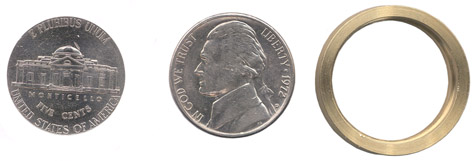 Spy Coin set Tail,
head, seperating ring